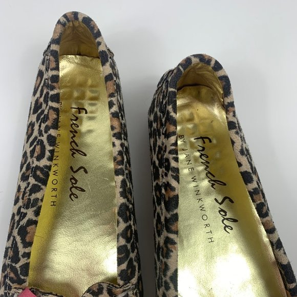 French Sole Animal Print Cheetah Ballet Flats - Picture 3 of 9